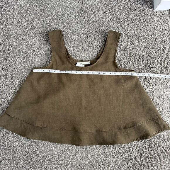 WINSOME | Brown Boxy Tiered Tank Top - Picture 5 of 6